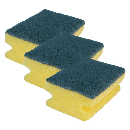 SPUGNA DA CUCINA ABRASIVA 'BRILLA' cm 10 x 7 x 5- 10 confezione