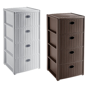 CASSETTIERA 'ELEGANCE' cm 40x40xh80 - tortora  - STEFANPLAST