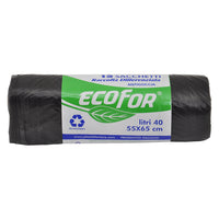 SACCHETTI PER PATTUMIERA cm 55 x  65  cf.15 pz - trasparenti- 50 confezione