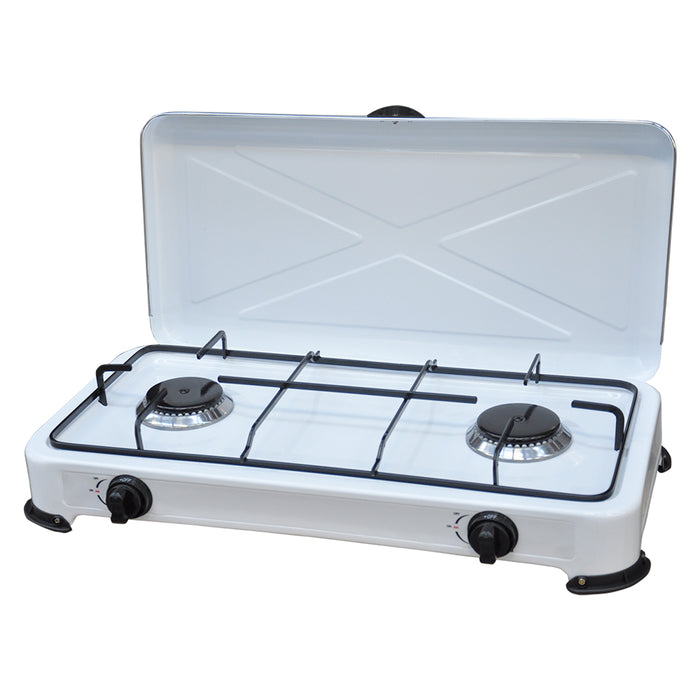 FORNELLO 2 FUOCHI A GAS GPL 'KASART' cm 58 x 28 x h.11  - KASART