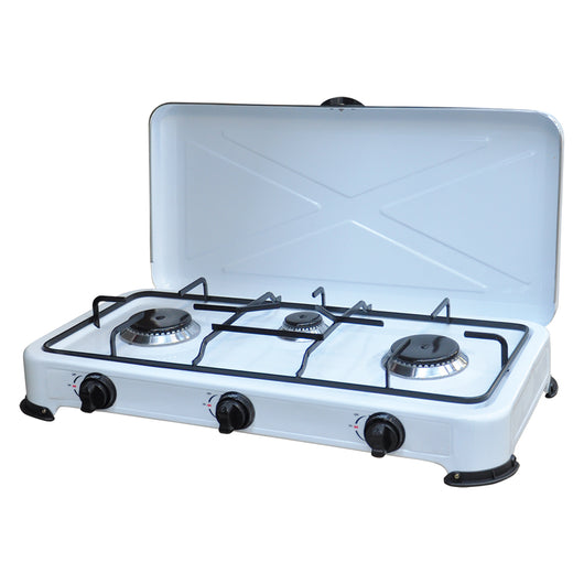 FORNELLO 3 FUOCHI A GAS GPL 'KASART' cm 58 x 28 x h.11  - KASART