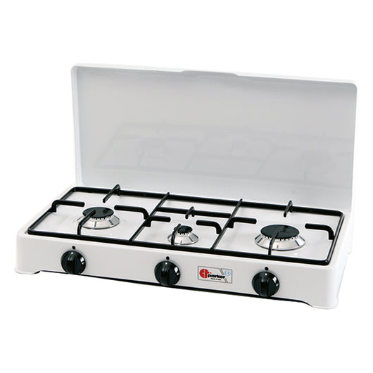 FORNELLO A GAS 3 FUOCHI mod. 5328 CGP - cm 58 x 28 x h 10  - PARKER
