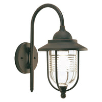 APPLIQUE 'PORTO' 60 W - cm 35 x 18 x 27 ruggine  - SOVIL