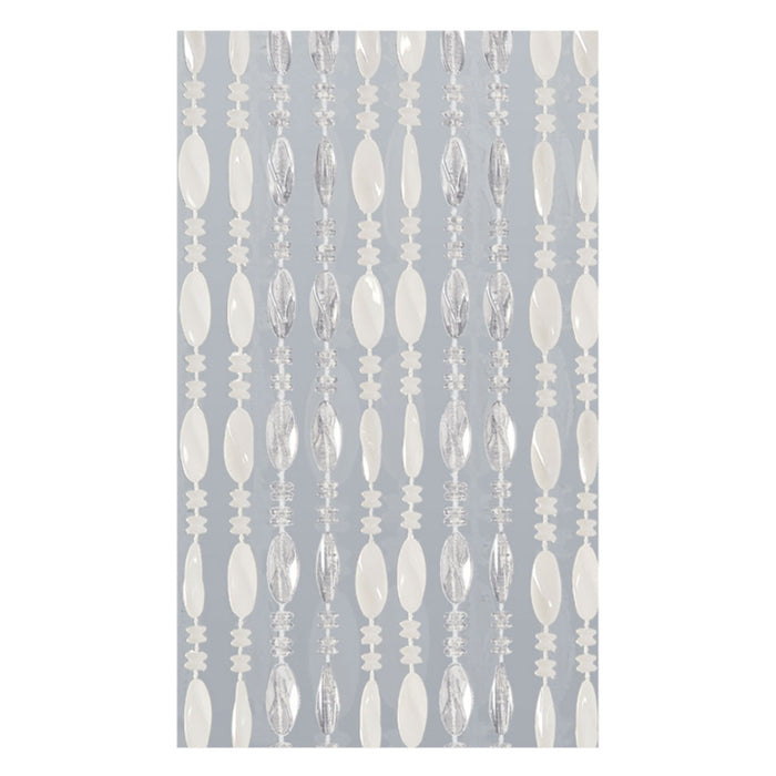 TENDA A PERLINE 0662-211 - cm. 120x230 / bianco - ghiaccio