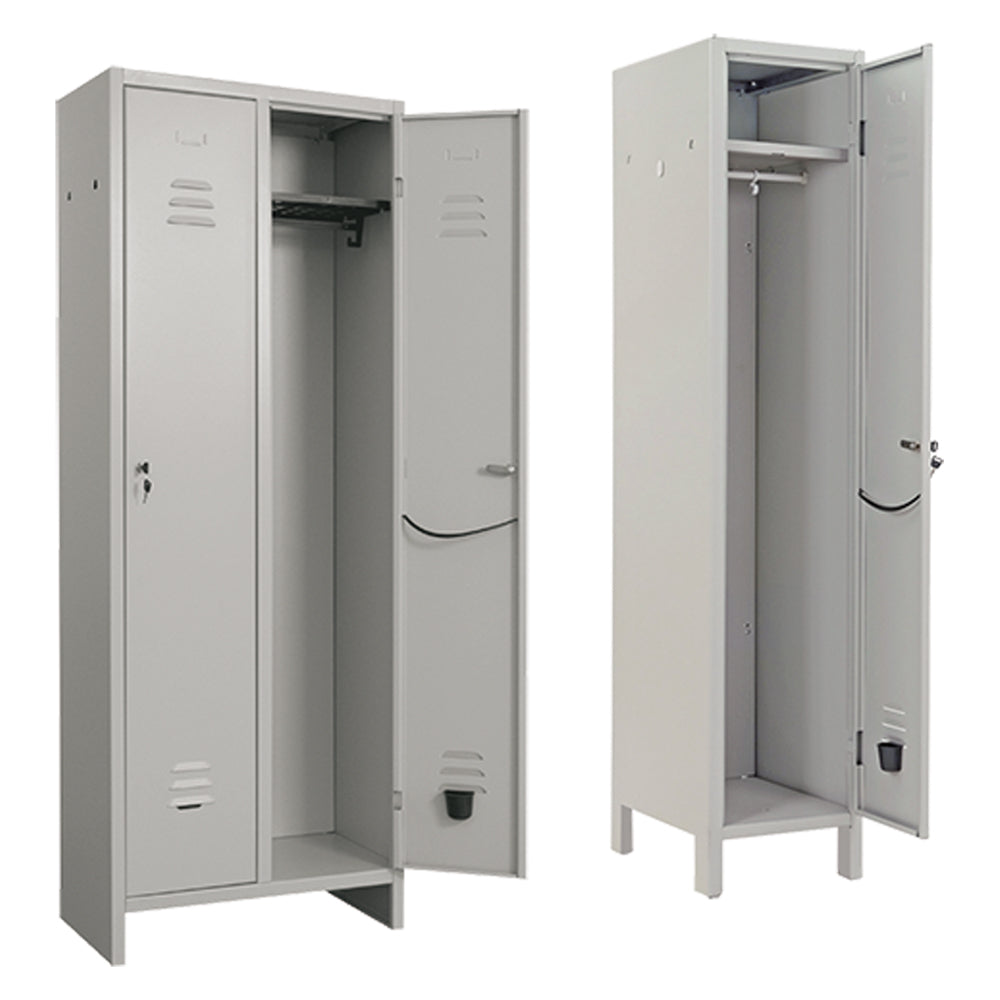 ARMADIO SPOGLIATOIO 'PRATIKO' 2 posti  - cm L.69 x P.34 x H.180  - PROMETAL