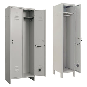 ARMADIO SPOGLIATOIO 'PRATIKO' 2 posti  - cm L.69 x P.34 x H.180  - PROMETAL