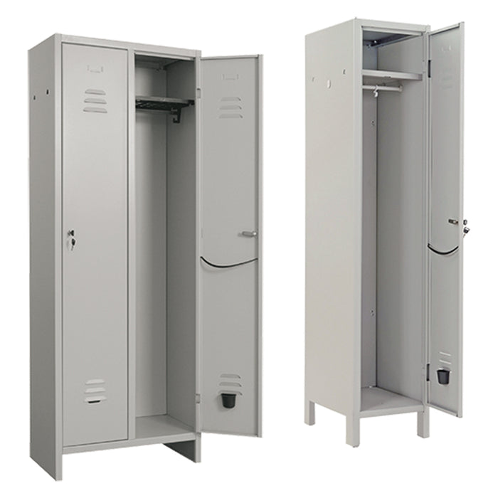 ARMADIO SPOGLIATOIO 'PRATIKO' 2 posti  - cm L.69 x P.34 x H.180  - PROMETAL