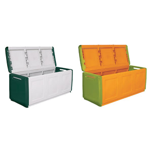 BAULE PORTATUTTO cm  96 x 53 x H 57 - GRIGIO/NERO  - ARTPLAST