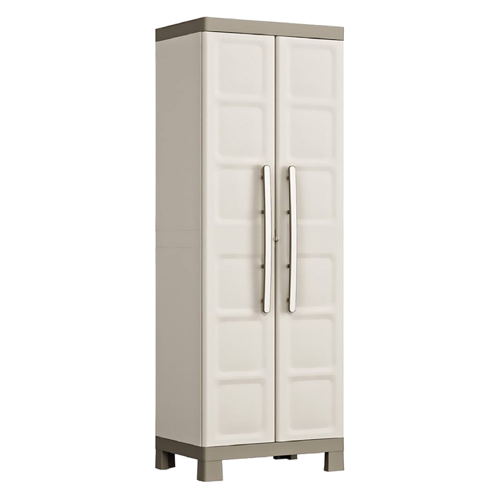 Armadio portascope in plastica con ripiani regolabili e ante doppie Excellence Keter