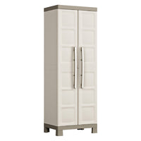 Armadio portascope in plastica con ripiani regolabili e ante doppie Excellence Keter