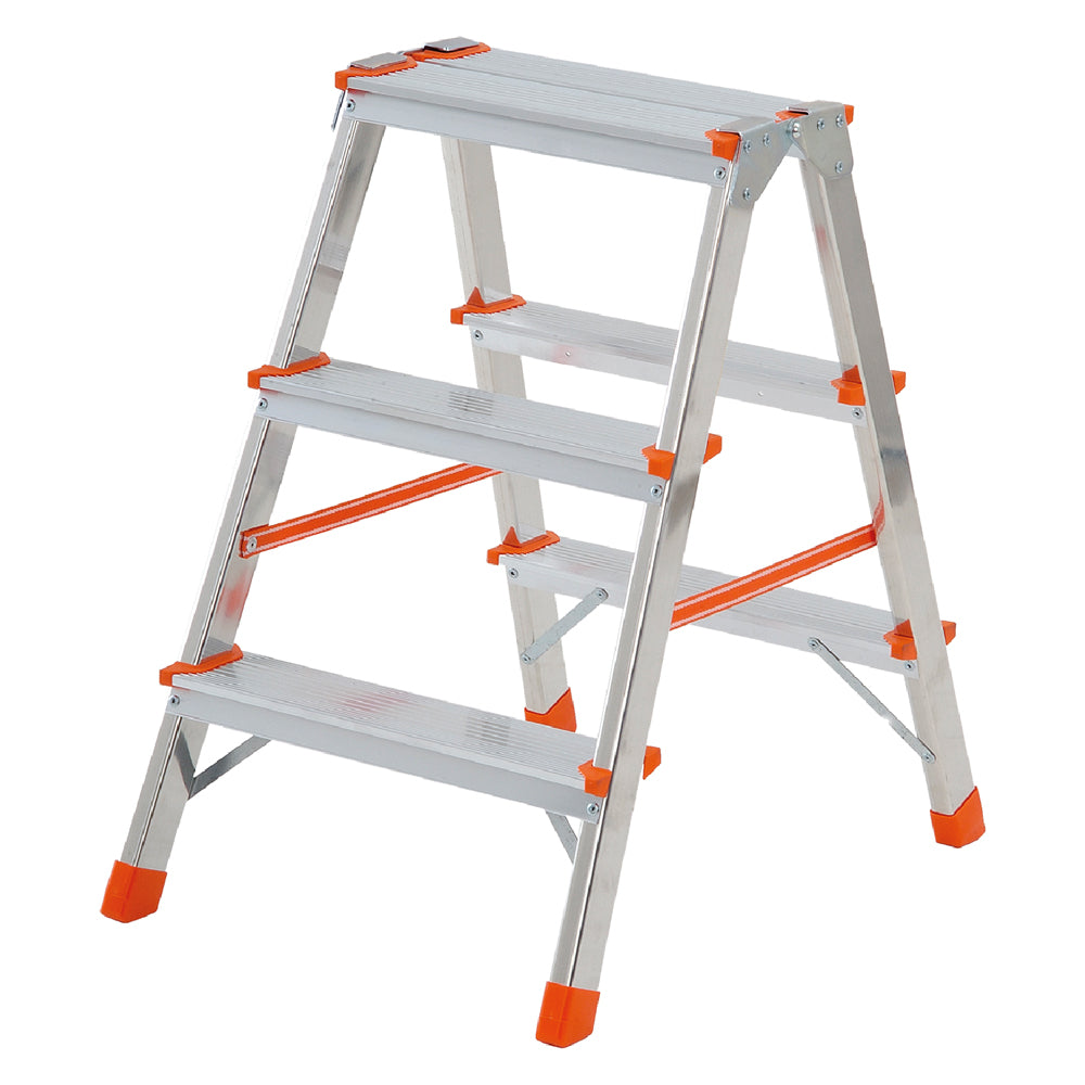 SCALA DOPPIA SALITA 'STYLO' 2 gr. + piano - ap.cm 61/ch.cm 68  - GIERRE