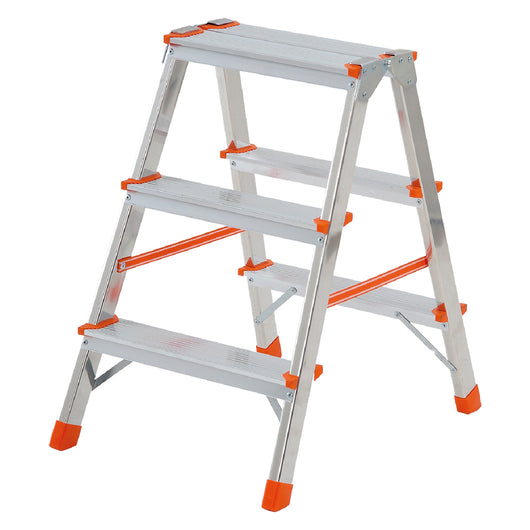 SCALA DOPPIA SALITA 'STYLO' 2 gr. + piano - ap.cm 61/ch.cm 68  - GIERRE