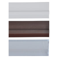 PARASPIFFERI SOTTOPORTA CON PINNA IN GOMMA mt. 1 trasparente- 25 pezzi