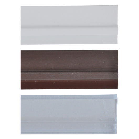 PARASPIFFERI SOTTOPORTA CON PINNA IN GOMMA mt. 1 trasparente- 25 pezzi