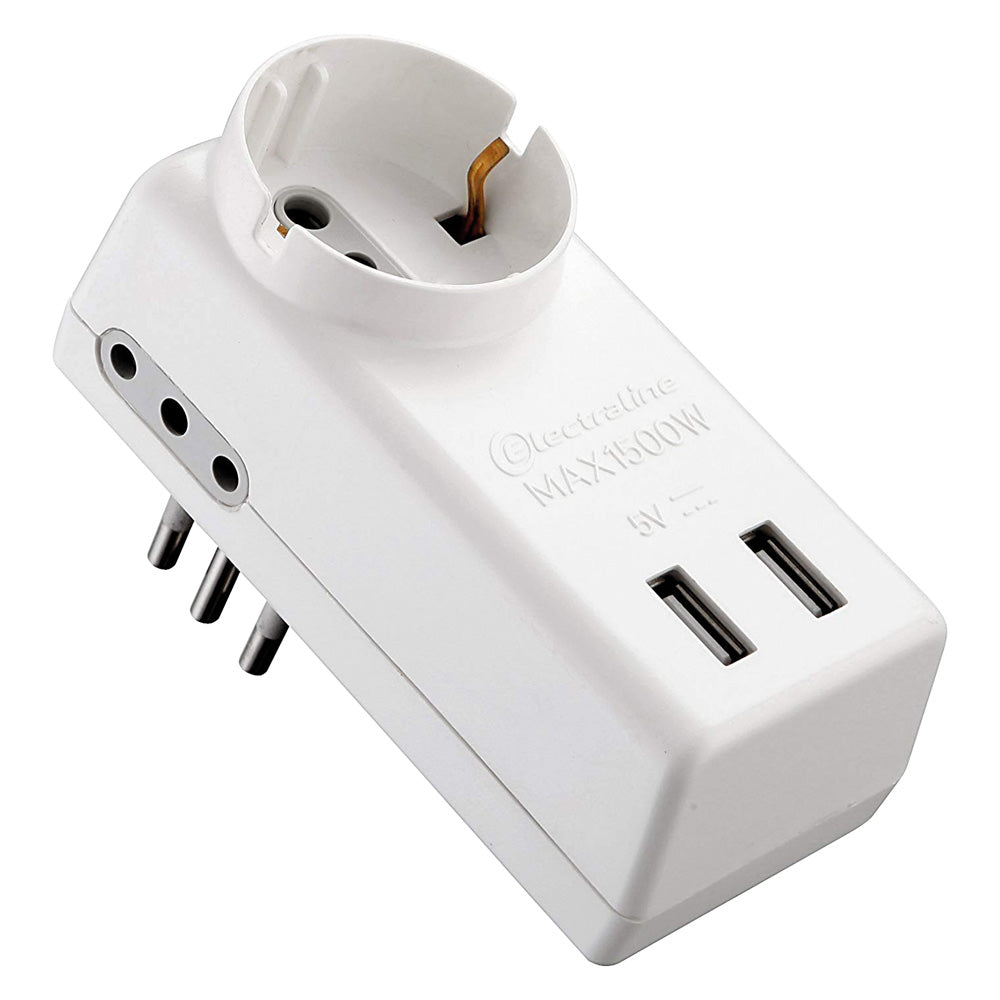 ADATTATORE MULTIPRESA USB art.71039  - ELECTRALINE