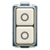 DOPPIO PULSANTE NON INTERBLOCCATO 2022- 10 pezzi  - FEB