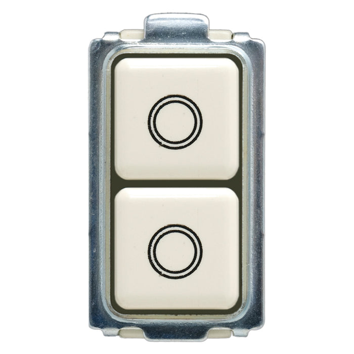 DOPPIO PULSANTE NON INTERBLOCCATO 2022- 10 pezzi  - FEB