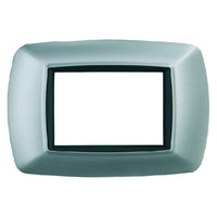 PLACCA COL. ALLUMINIO CHIARO 'LIFE' 3 posti -  2983/AC  - FEB