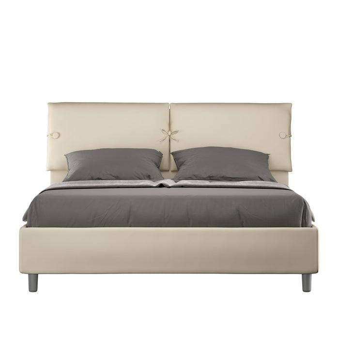 Letto Matrimoniale 160x210 cm con Rete Sleeper Tortora