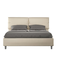 Letto Matrimoniale 160x210 cm con Rete e Contenitore Sleeper Tortora