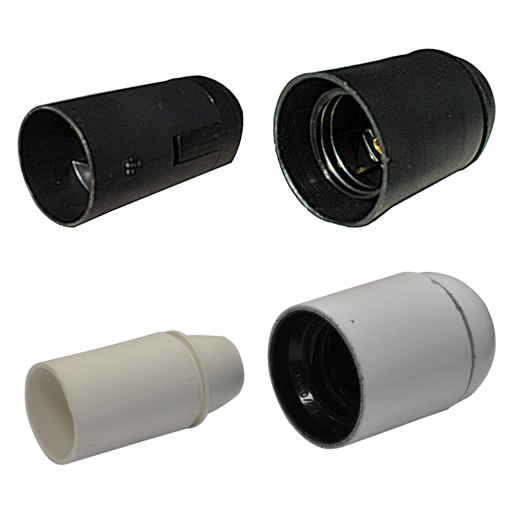 PORTALAMPADA LISCIO E 14 - colore bianco- 10 pezzi