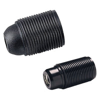 PORTALAMPADA FILETTATO E 27 - colore nero- 50 pezzi
