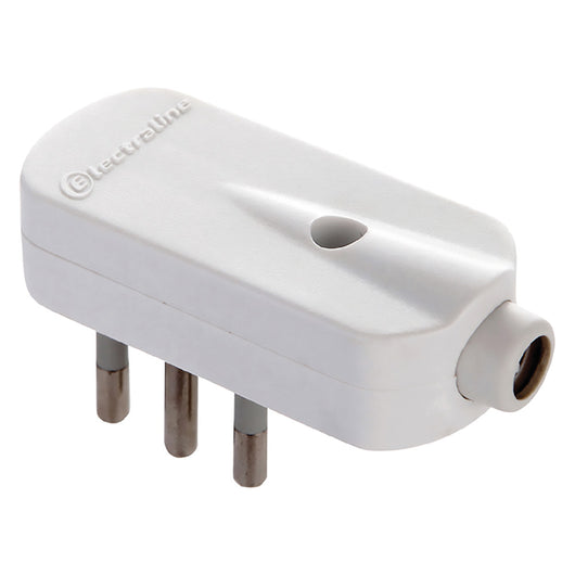 SPINA VOLANTE PIATTA 2P + T 10A - art.71908- 25 pezzi  - ELECTRALINE