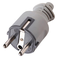 SPINA SCHUKO IN GOMMA 2P+T16A - art.71929- 5 pezzi  - ELECTRALINE