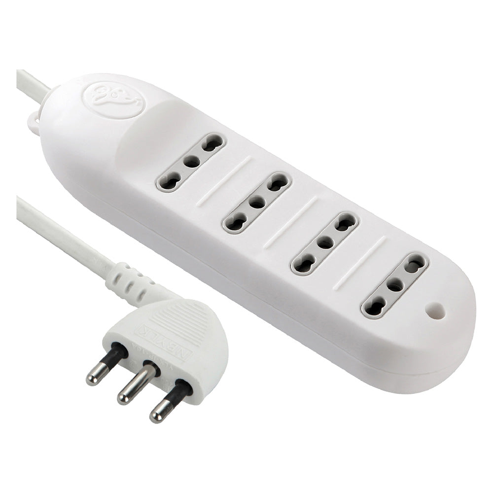 MULTIPRESA BIVALENTE CON CAVO 6 prese bival.10/16A - art.62005  - ELECTRALINE