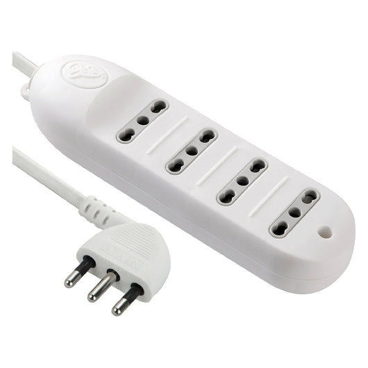 MULTIPRESA BIVALENTE CON CAVO 6 prese bival.10/16A - art.62005  - ELECTRALINE