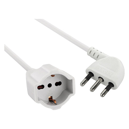 PROLUNGA LINEARE mt. 5 - spina piatta a 90  ° - art.46108  - ELECTRALINE