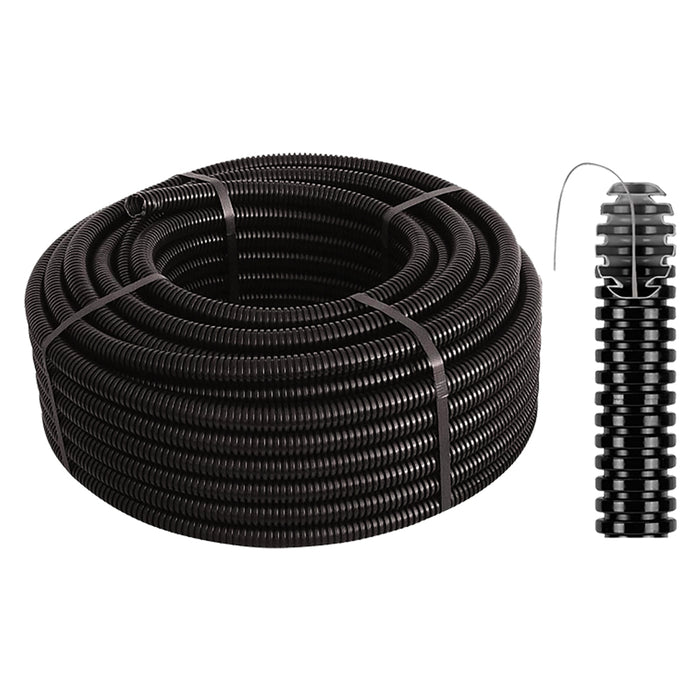 TUBO CORRUGATO PIEGHEVOLE CON TIRAFILO Ã¸ 20 - mt. 10