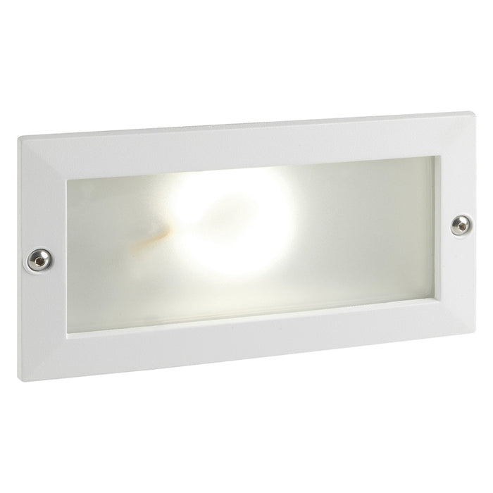 SEGNA PASSO LED INCASSO RETTANGOLARE APERTO 'ESCAPE' colore bianco - 10 watt  - SOVIL