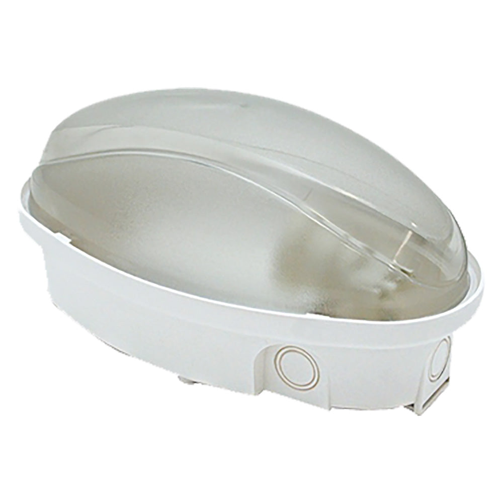 PLAFONIERA LED 'OVALE' calotta opalina - luce naturale  - FANTON