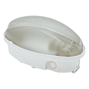 PLAFONIERA LED 'OVALE' calotta opalina - luce naturale  - FANTON