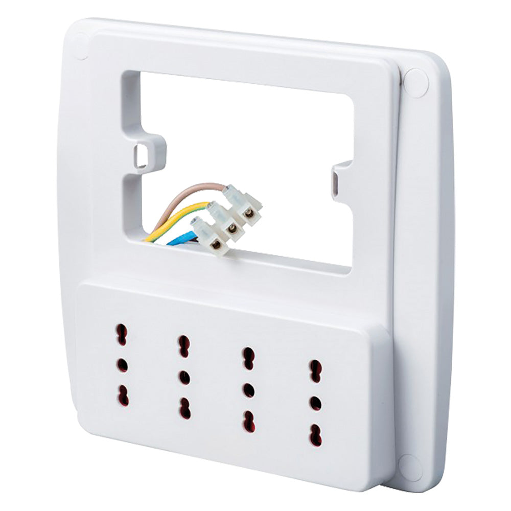 MULTIPRESA DA PARETE colore bianco  - ROSI