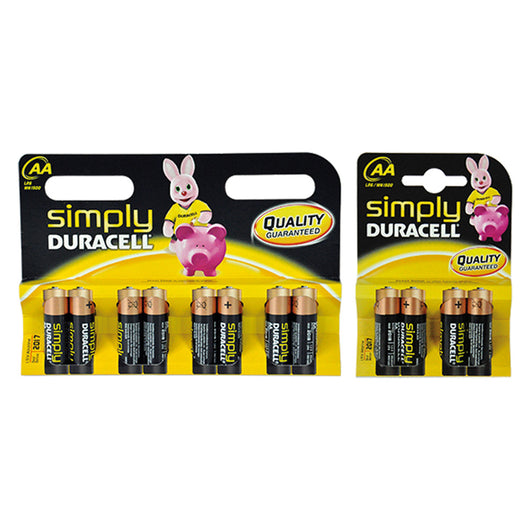 PILA STILO 'MN 1500' Pz 8 - 1,5 V - AA SIMPLY- 12 blister  - DURACELL