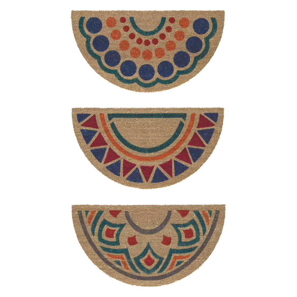 ZERBINO MEZZALUNA 'TROPICAL' cm. 40 x 70 fantasia- 5 pezzi