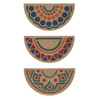 ZERBINO MEZZALUNA 'TROPICAL' cm. 40 x 70 fantasia- 5 pezzi