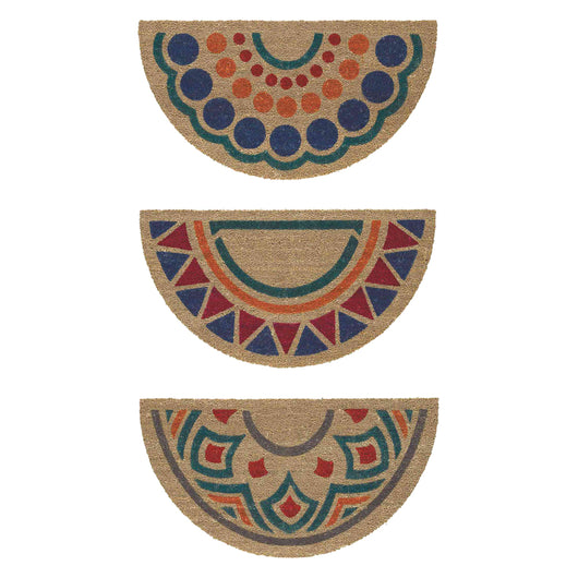 ZERBINO MEZZALUNA 'TROPICAL' cm. 40 x 70 fantasia- 5 pezzi