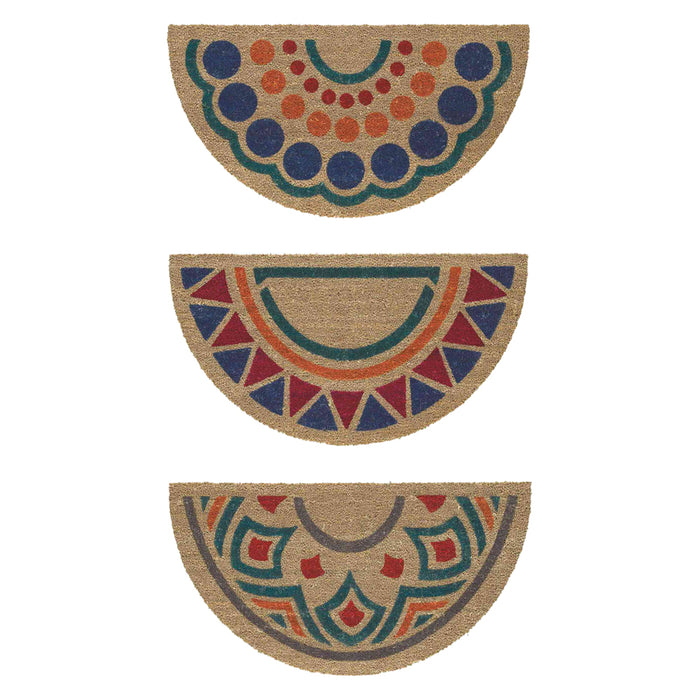 ZERBINO MEZZALUNA 'TROPICAL' cm. 40 x 70 fantasia- 5 pezzi