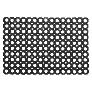 Zerbino Compos in gomma antiscivolo colore nero misura 40 x 60 cm