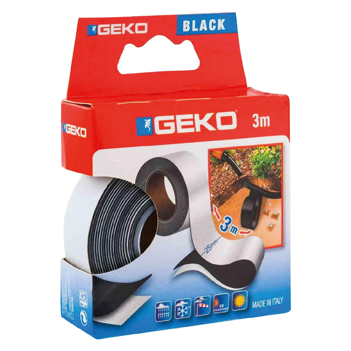 NASTRO AUTOAGGLOMERANTE 'BLACK' mm 25 x mt. 3  - GEKO