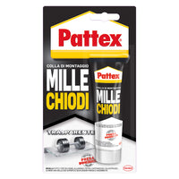 ADESIVO MILLECHIODI 'TRASPARENTE' gr. 40 trasparente- 12 pezzi  - PATTEX