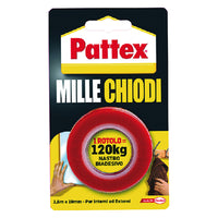 NASTRO BIADESIVO 'MILLECHIODI' mm 19 x 1,5 mt- 12 blister  - PATTEX