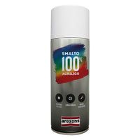 SMALTO SPRAY ACRILICO RITOCCO PER ELETTRODOMESTICI ml 400 - bianco elettro  - AREXONS