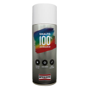 SMALTO SPRAY ACRILICO RITOCCO PER ELETTRODOMESTICI ml 400 - bianco elettro  - AREXONS