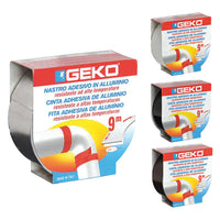 NASTRO ADESIVO IN ALLUMINIO 'SMOKE' mm. 40 x 9 mt - col. nero  - GEKO
