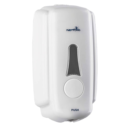 DISPENSER A MURO PER SAPONE IN SACCA 'T-SMALL' per saponi mousse - bianco  - NETTUNO