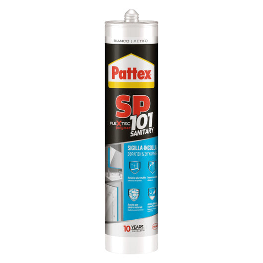 SIGILLANTE NEUTRO 'PATTEX SP101 SANITARY' bianco  - PATTEX